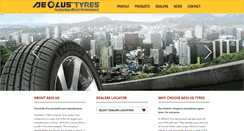 Desktop Screenshot of aeolustyresphilippines.com